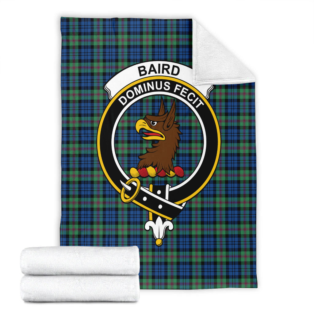 Baird Ancient Tartan Blanket with Family Crest - Tartan Vibes Clothing