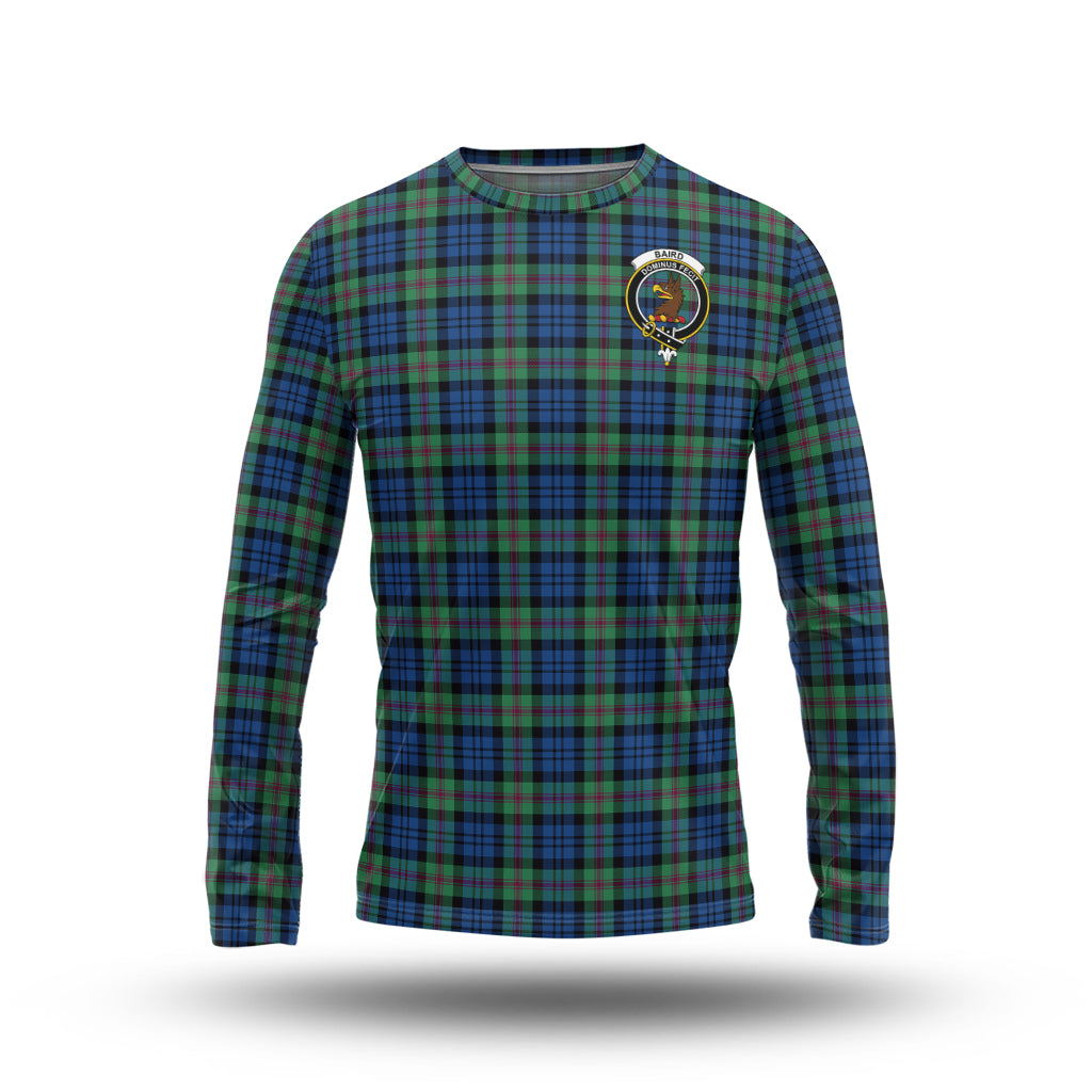 Baird Ancient Tartan Long Sleeve T-Shirt with Family Crest - Tartanvibesclothing