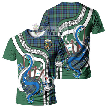 Baird Ancient Tartan T-Shirt with Epic Bagpipe Style