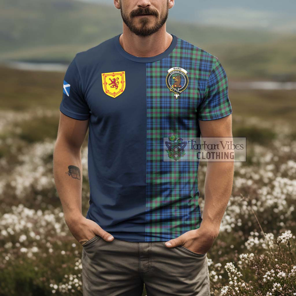 Tartan Vibes Clothing Baird Ancient Tartan T-Shirt Alba with Scottish Lion Royal Arm Half Style