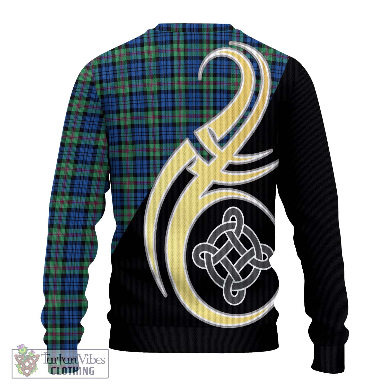 Baird Ancient Tartan Knitted Sweater with Family Crest and Celtic Symbol Style - Tartan Vibes Clothing