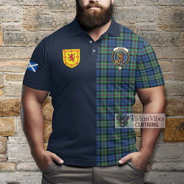 Baird Ancient Tartan Polo Shirt Alba with Scottish Lion Royal Arm Half Style