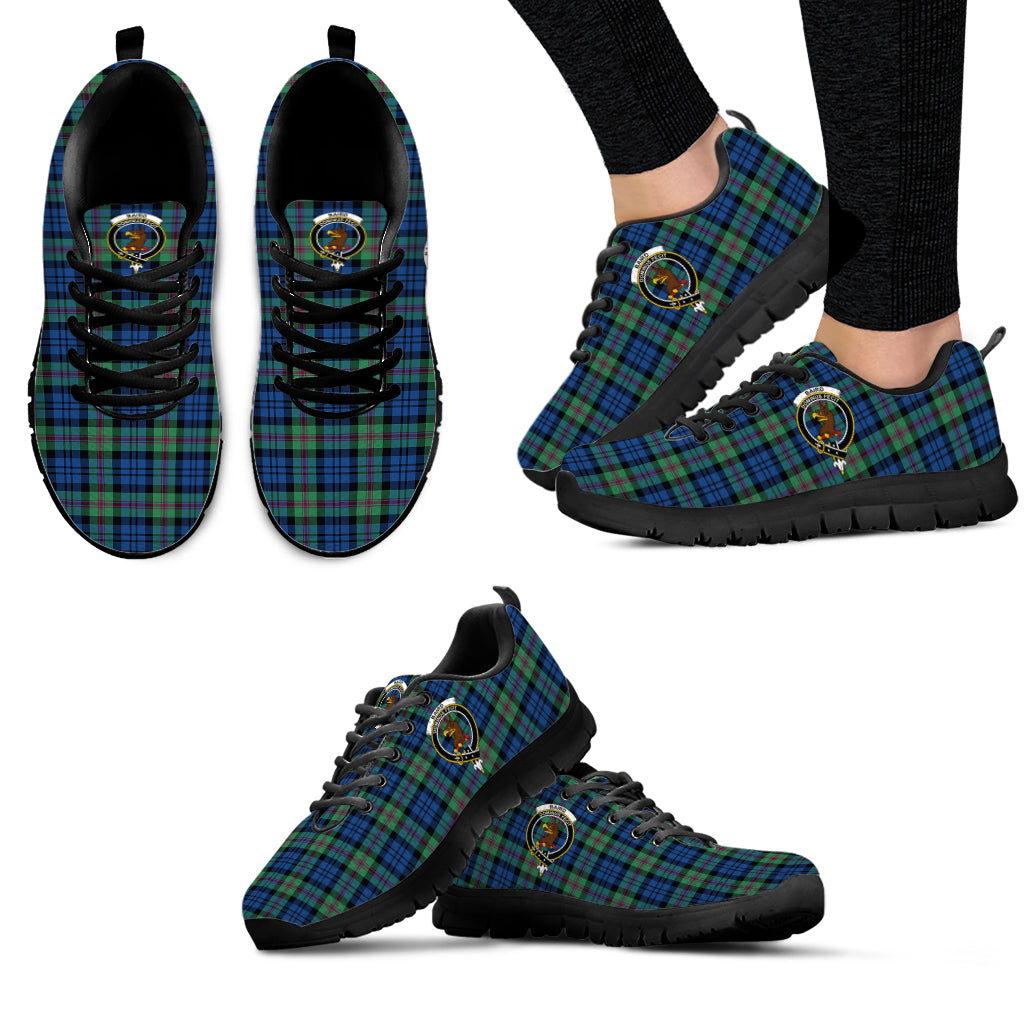 Baird Ancient Tartan Sneakers with Family Crest - Tartan Vibes Clothing