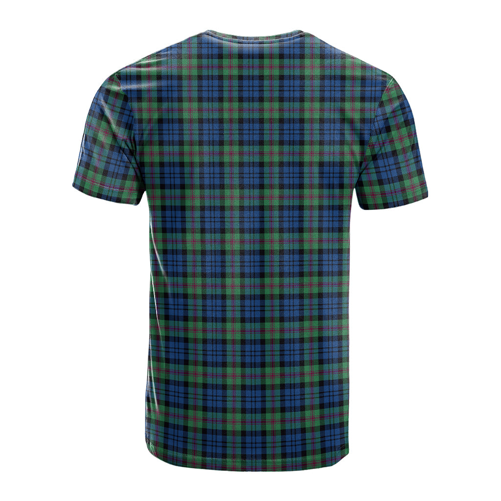 Baird Ancient Tartan T-Shirt with Family Crest - Tartanvibesclothing