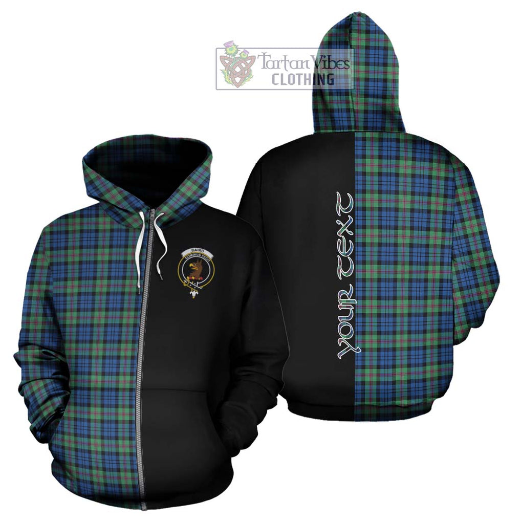 Baird Ancient Tartan Hoodie with Family Crest and Half Of Me Style - Tartanvibesclothing Shop