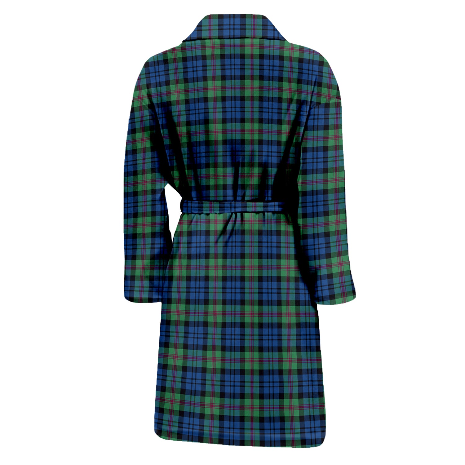 Baird Ancient Tartan Bathrobe with Family Crest - Tartan Vibes Clothing