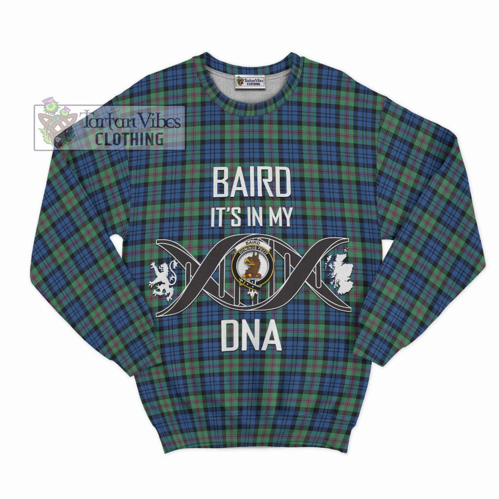 Baird Ancient Tartan Sweatshirt with Family Crest DNA In Me Style - Tartanvibesclothing Shop