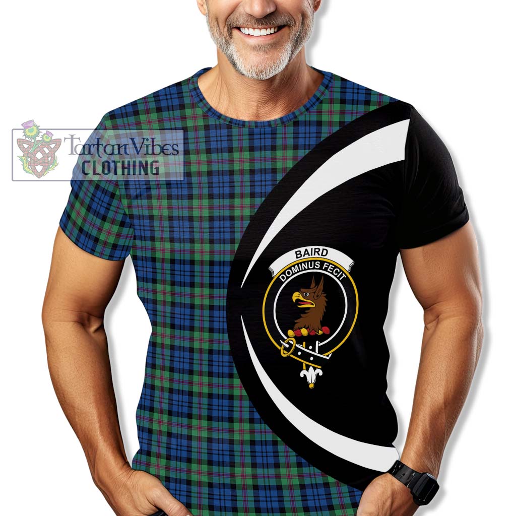 Tartan Vibes Clothing Baird Ancient Tartan T-Shirt with Family Crest Circle Style