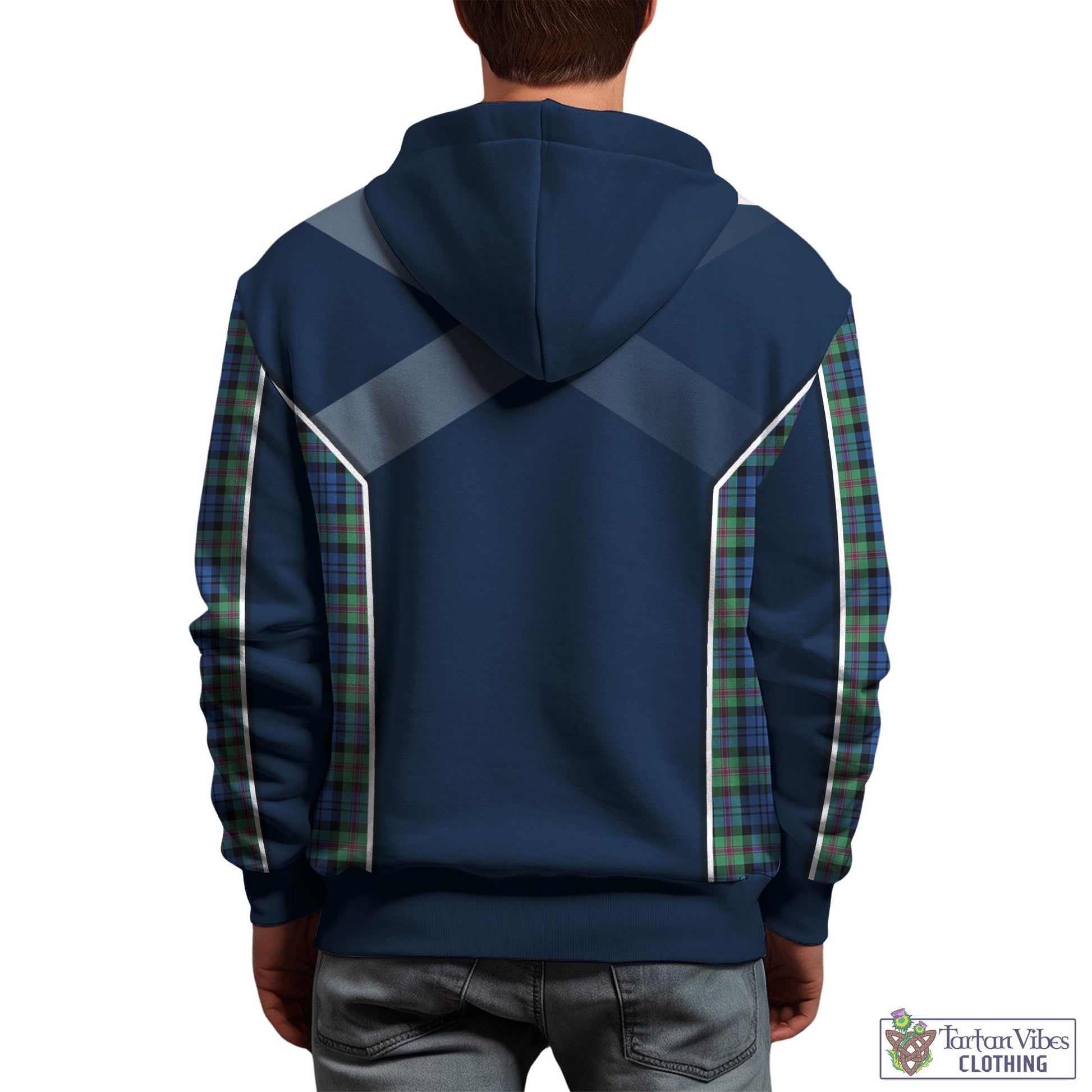 Tartan Vibes Clothing Baird Ancient Tartan Hoodie with Family Crest and Lion Rampant Vibes Sport Style