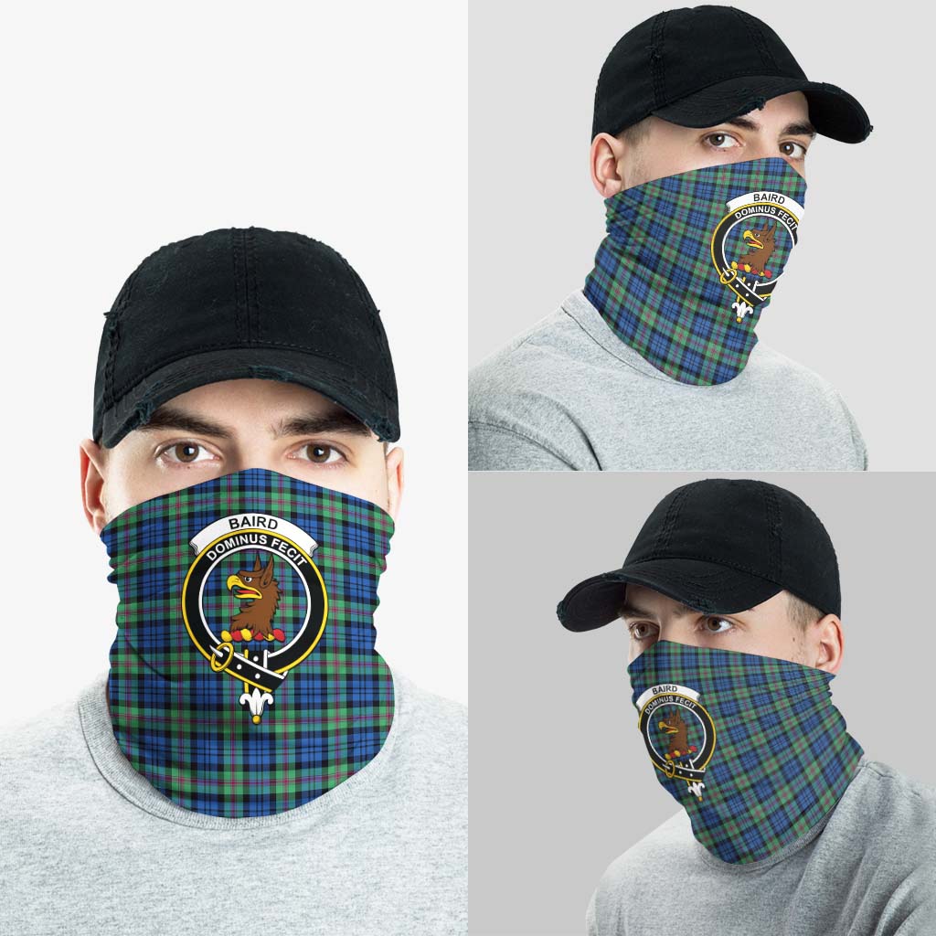 Baird Ancient Tartan Neck Gaiters, Tartan Bandanas, Tartan Head Band with Family Crest