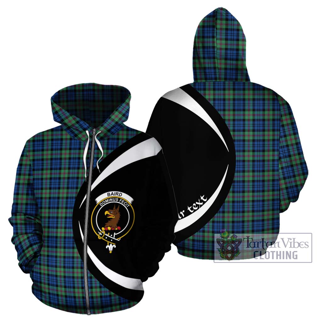 Tartan Vibes Clothing Baird Ancient Tartan Hoodie with Family Crest Circle Style