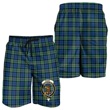 Baird Ancient Tartan Mens Shorts with Family Crest