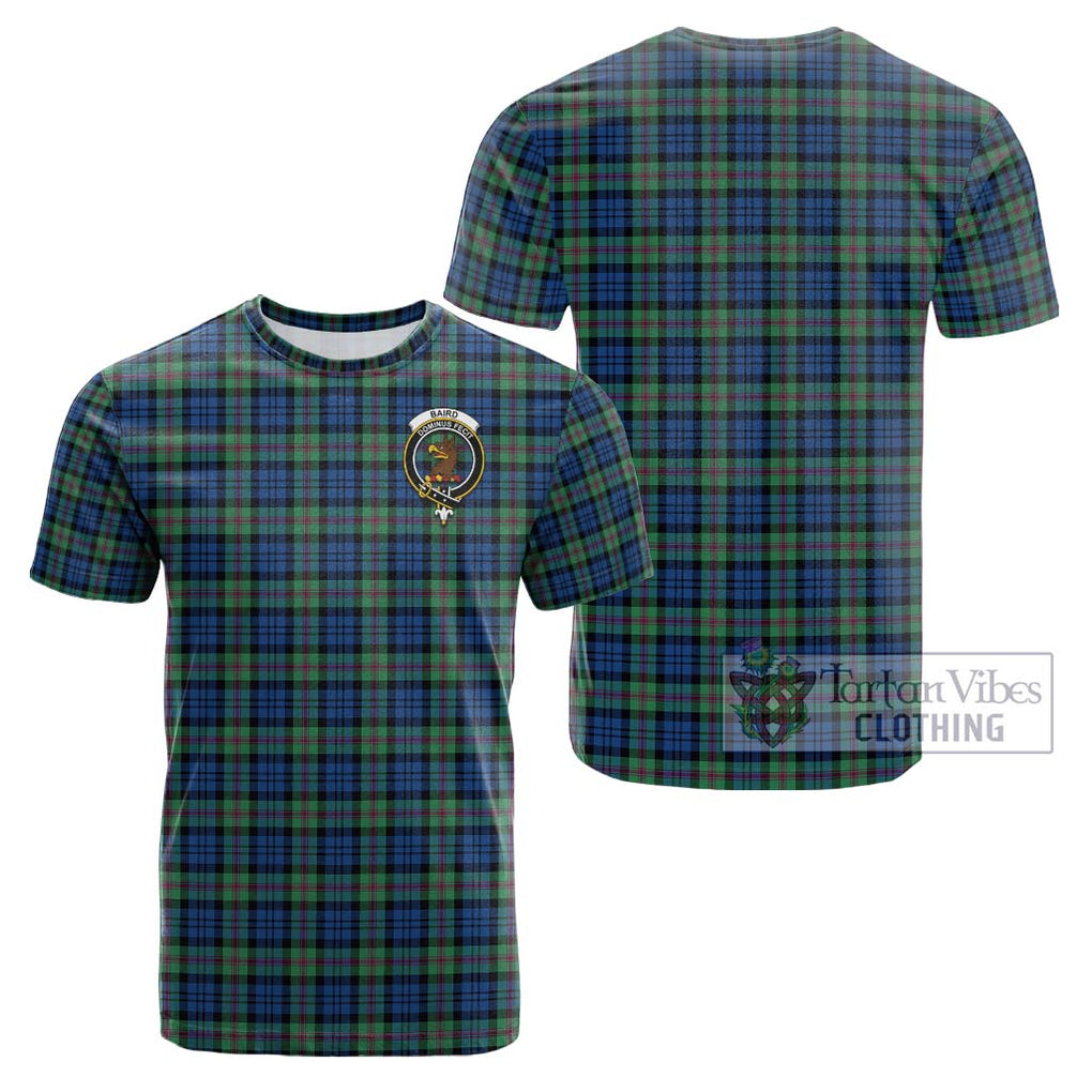 Baird Ancient Tartan Cotton T-Shirt with Family Crest Kid's Shirt - Tartanvibesclothing Shop