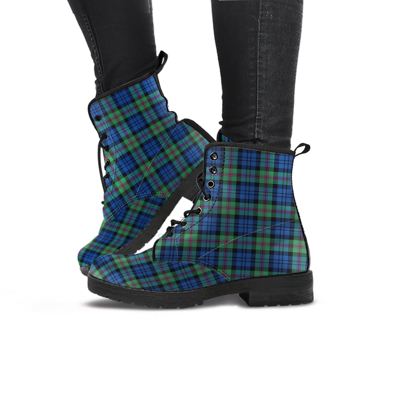 Baird Ancient Tartan Leather Boots - Tartanvibesclothing