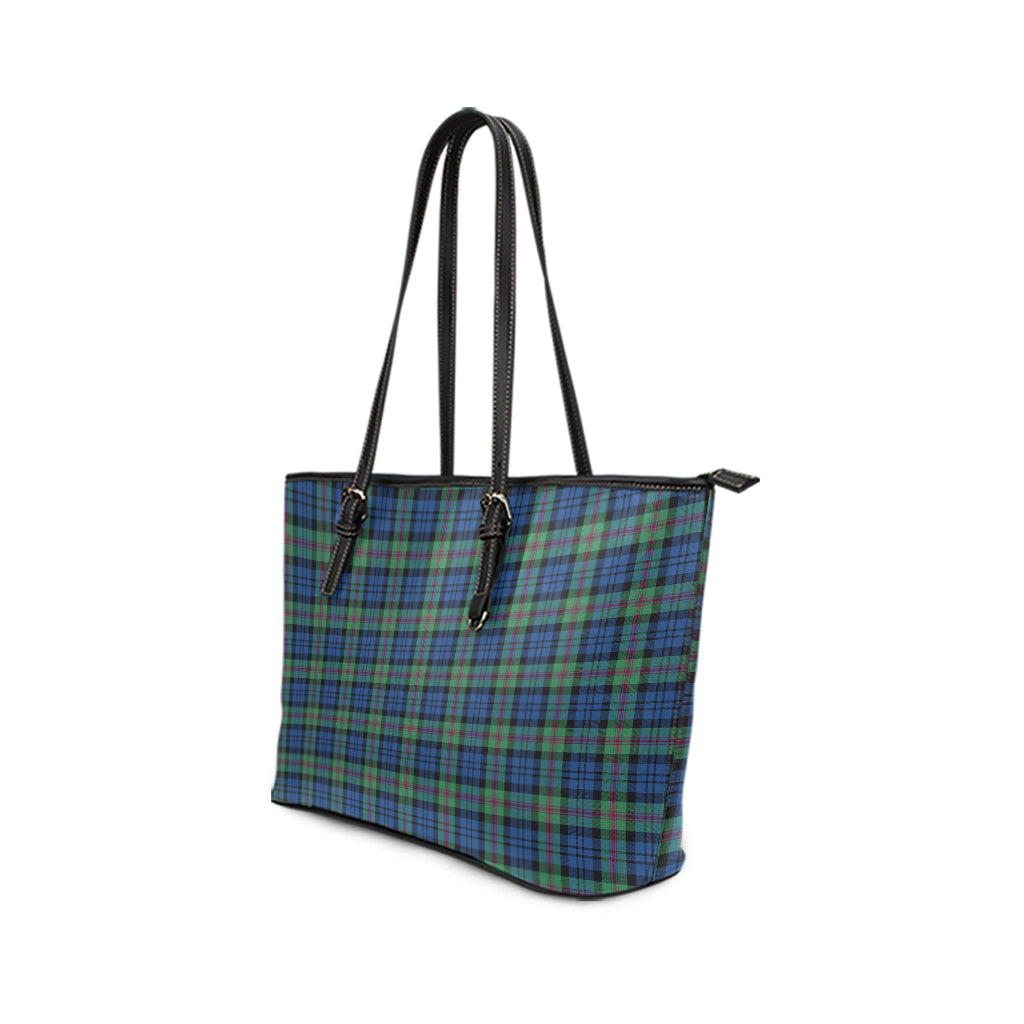 Baird Ancient Tartan Leather Tote Bag - Tartanvibesclothing