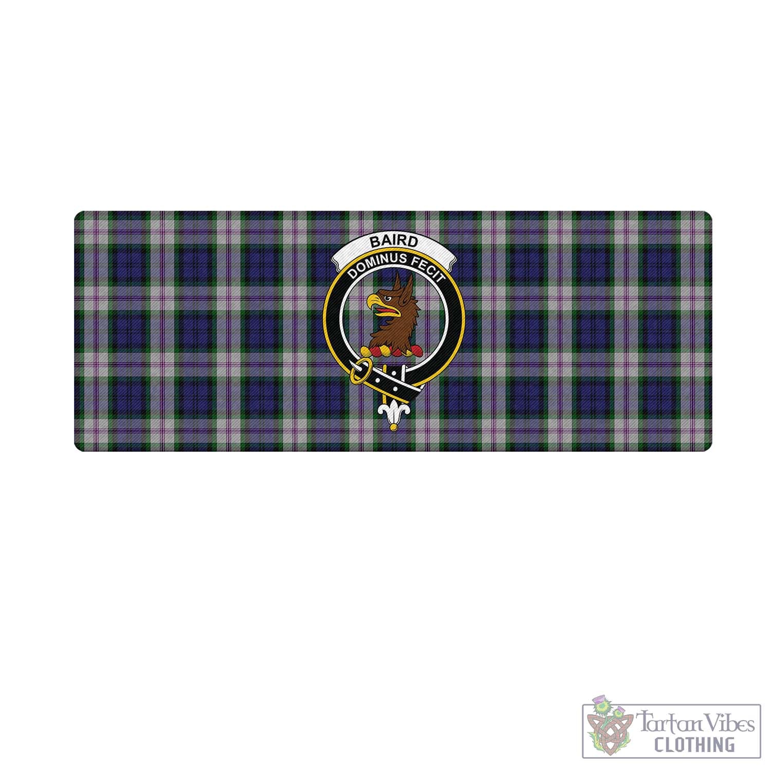 Tartan Vibes Clothing Baird Dress Tartan Mouse Pad with Family Crest