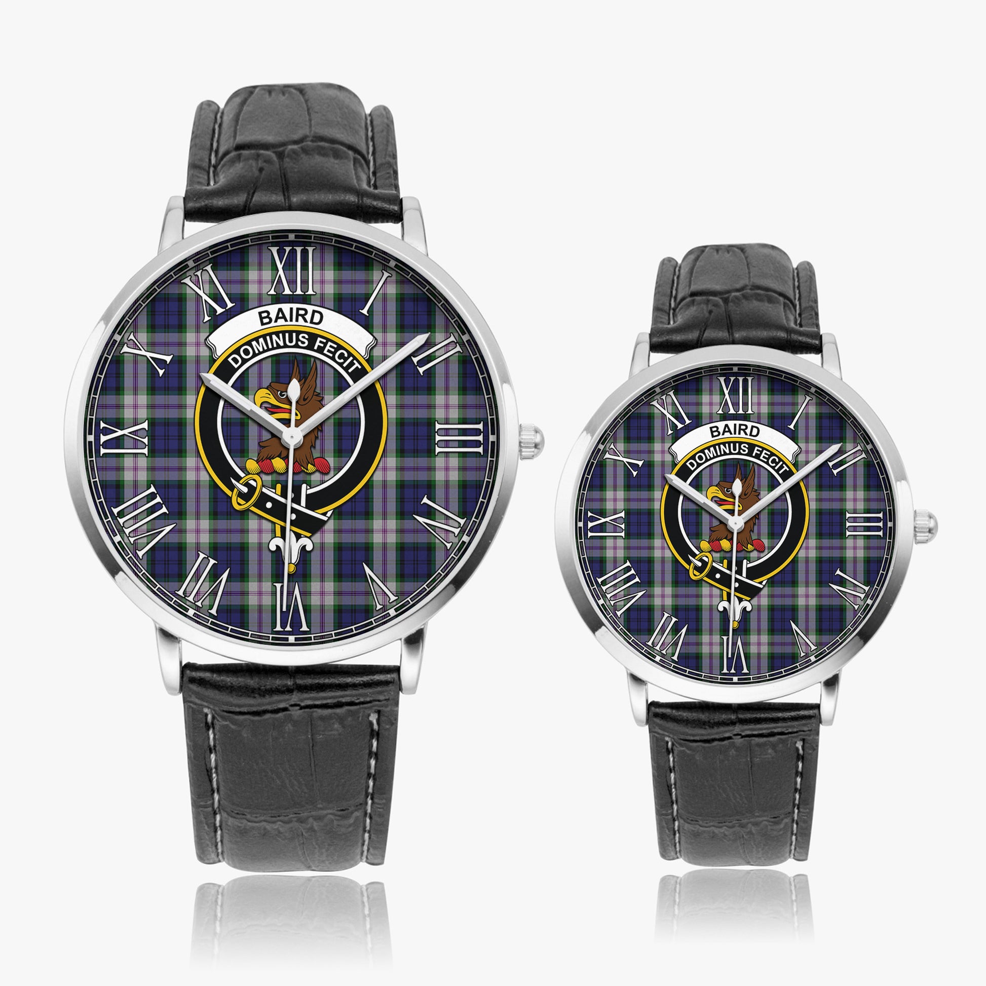 Baird Dress Tartan Family Crest Leather Strap Quartz Watch - Tartanvibesclothing