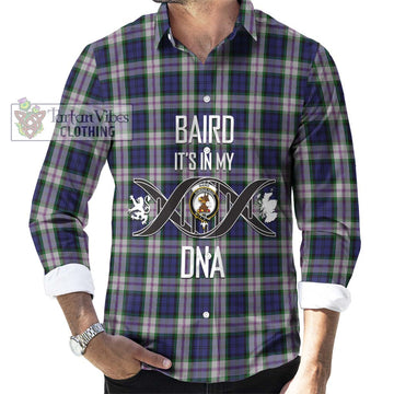 Baird Dress Tartan Long Sleeve Button Shirt with Family Crest DNA In Me Style