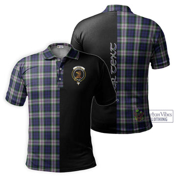 Baird Dress Tartan Polo Shirt with Family Crest and Half Of Me Style