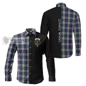 Baird Dress Tartan Long Sleeve Button Shirt with Family Crest and Half Of Me Style