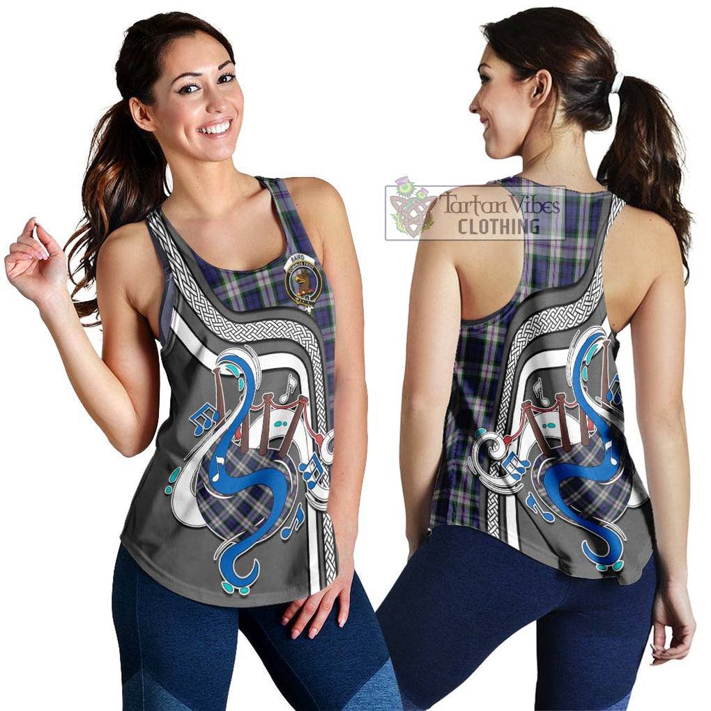 Baird Dress Tartan Women's Racerback Tanks with Epic Bagpipe Style 4XL - Tartanvibesclothing Shop