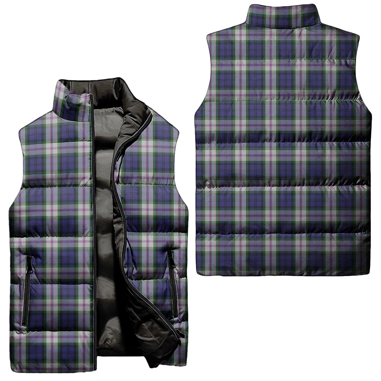 Baird Dress Tartan Sleeveless Puffer Jacket Unisex - Tartanvibesclothing