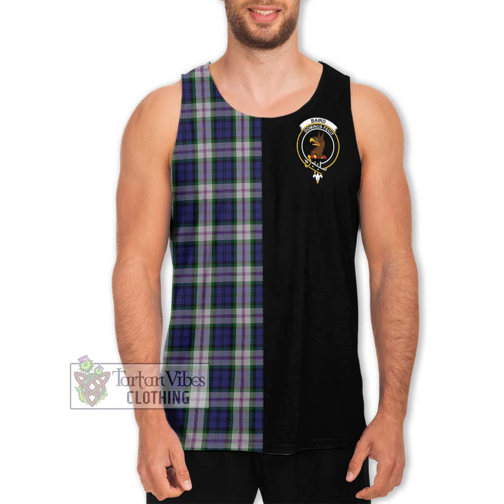 Baird Dress Tartan Men's Tank Top with Family Crest and Half Of Me Style Men - Tartanvibesclothing Shop