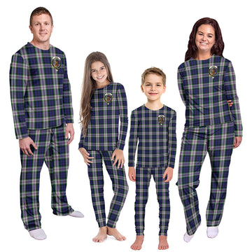 Baird Dress Tartan Pajamas Family Set with Family Crest