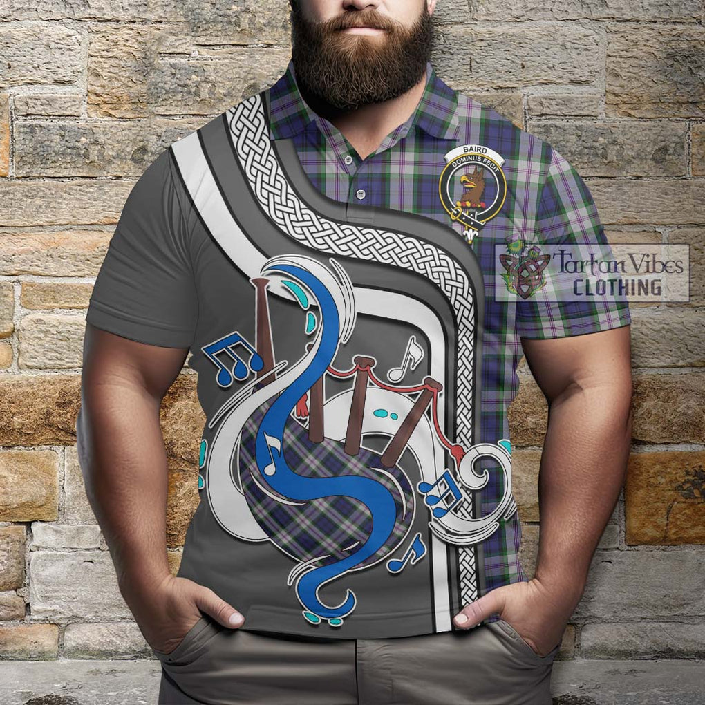 Tartan Vibes Clothing Baird Dress Tartan Polo Shirt with Epic Bagpipe Style