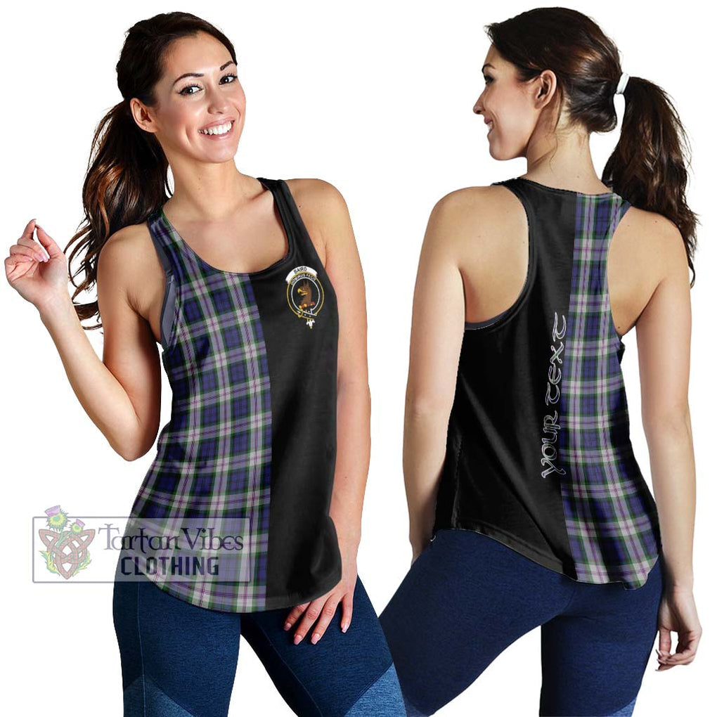 Baird Dress Tartan Women's Racerback Tanks with Family Crest and Half Of Me Style 4XL - Tartanvibesclothing Shop