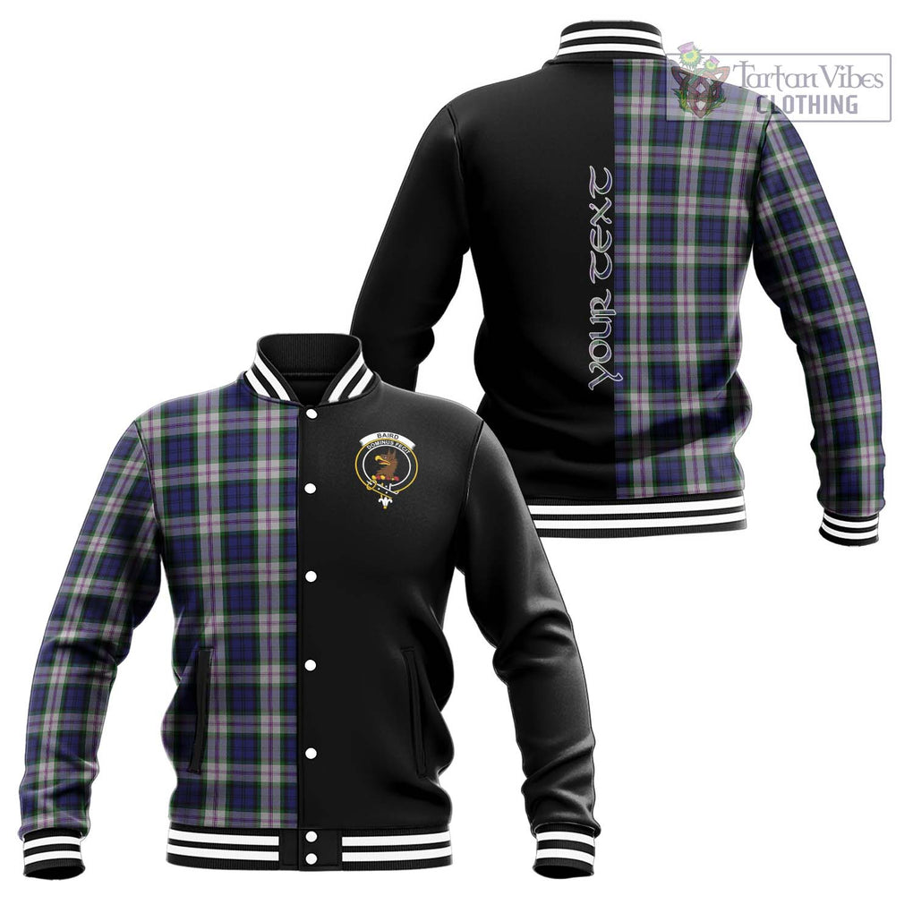 Baird Dress Tartan Baseball Jacket with Family Crest and Half Of Me Style Unisex - Tartanvibesclothing Shop