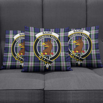 Baird Dress Tartan Pillow Cover with Family Crest