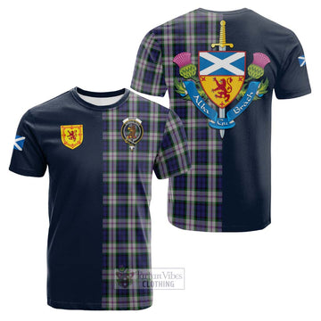 Baird Dress Tartan Cotton T-shirt with Scottish Lion Royal Arm Half Style