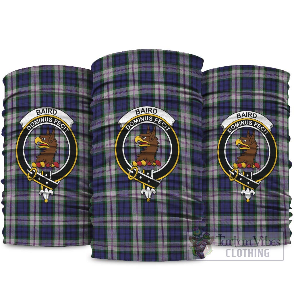 Baird Dress Tartan Neck Gaiters, Tartan Bandanas, Tartan Head Band with Family Crest