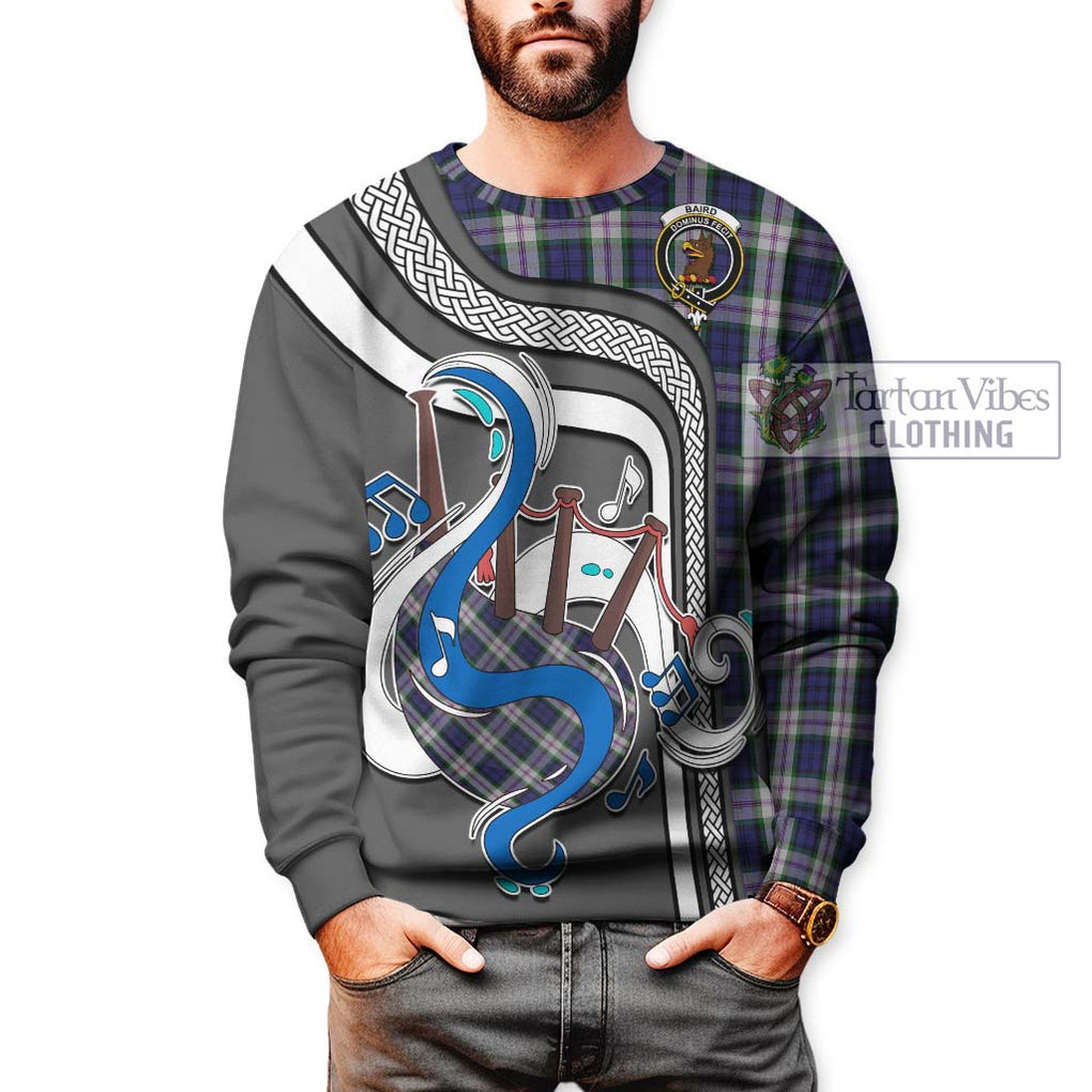 Baird Dress Tartan Sweatshirt with Epic Bagpipe Style Unisex - Tartanvibesclothing Shop