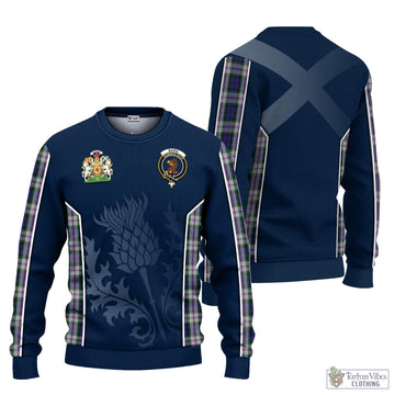 Baird Dress Tartan Knitted Sweatshirt with Family Crest and Scottish Thistle Vibes Sport Style