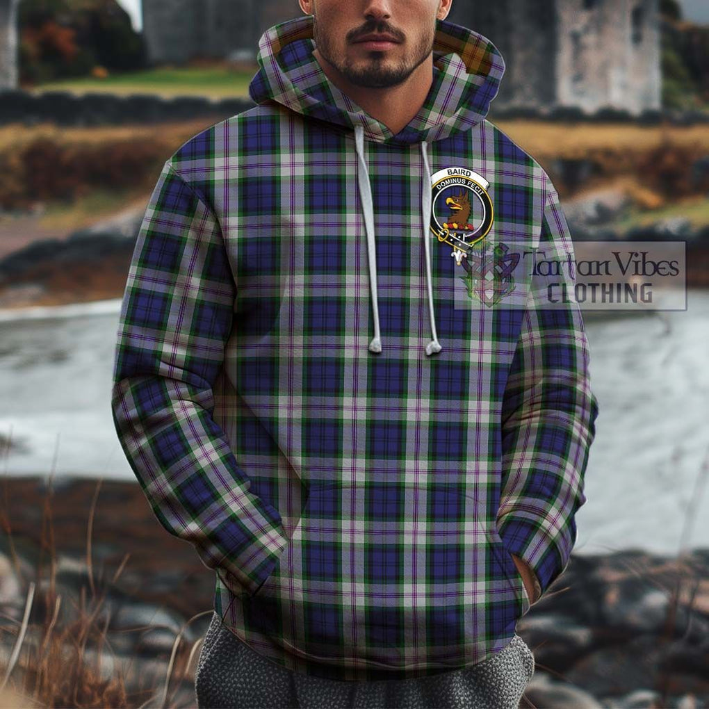 Baird Dress Tartan Cotton Hoodie with Family Crest Pullover Hoodie XS - Tartan Vibes Clothing