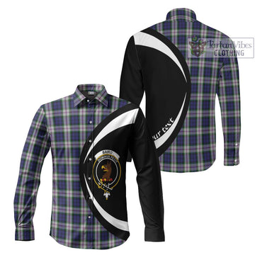 Baird Dress Tartan Long Sleeve Button Up with Family Crest Circle Style