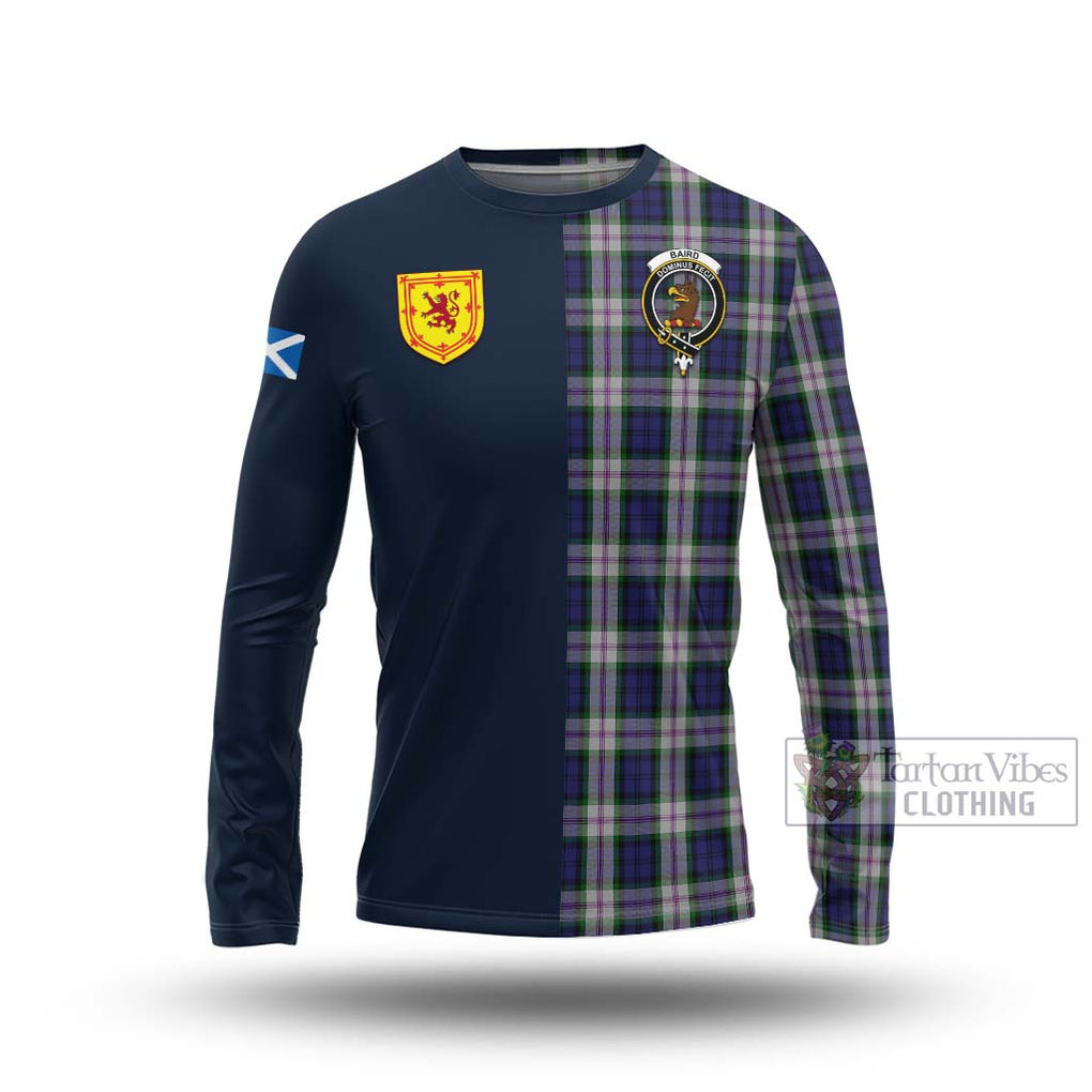 Tartan Vibes Clothing Baird Dress Tartan Long Sleeve T-Shirt with Scottish Lion Royal Arm Half Style