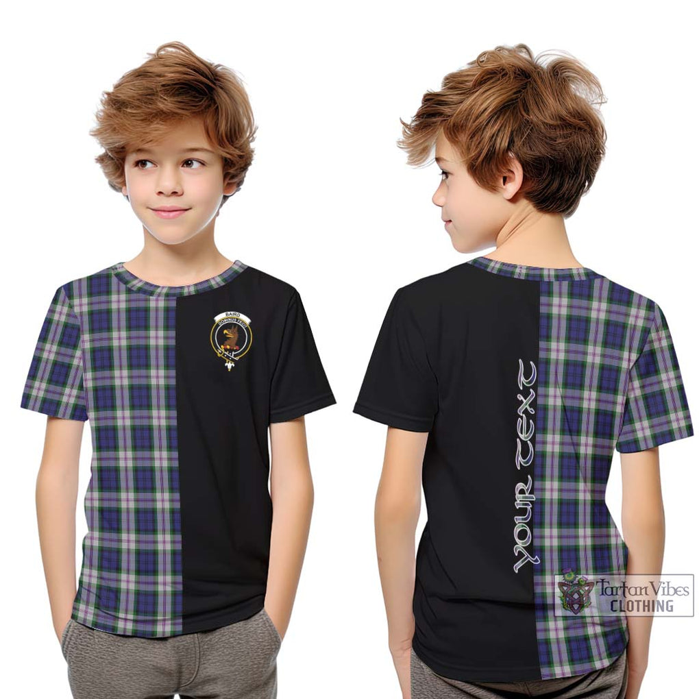 Baird Dress Tartan Kid T-Shirt with Family Crest and Half Of Me Style Youth XL Size14 - Tartanvibesclothing Shop