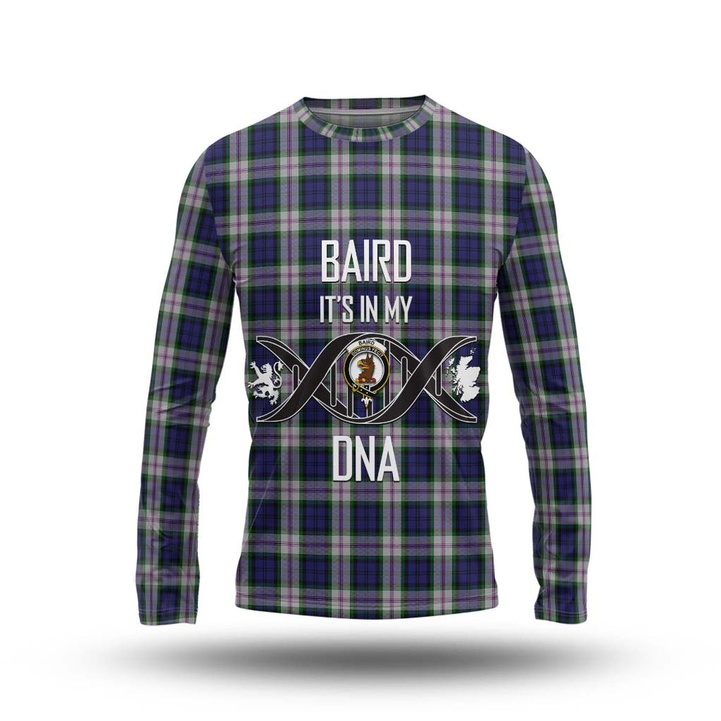 Baird Dress Tartan Long Sleeve T-Shirt with Family Crest DNA In Me Style Unisex - Tartanvibesclothing Shop