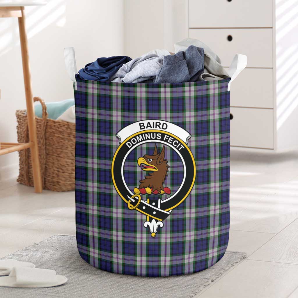 Tartan Vibes Clothing Baird Dress Tartan Laundry Basket with Family Crest