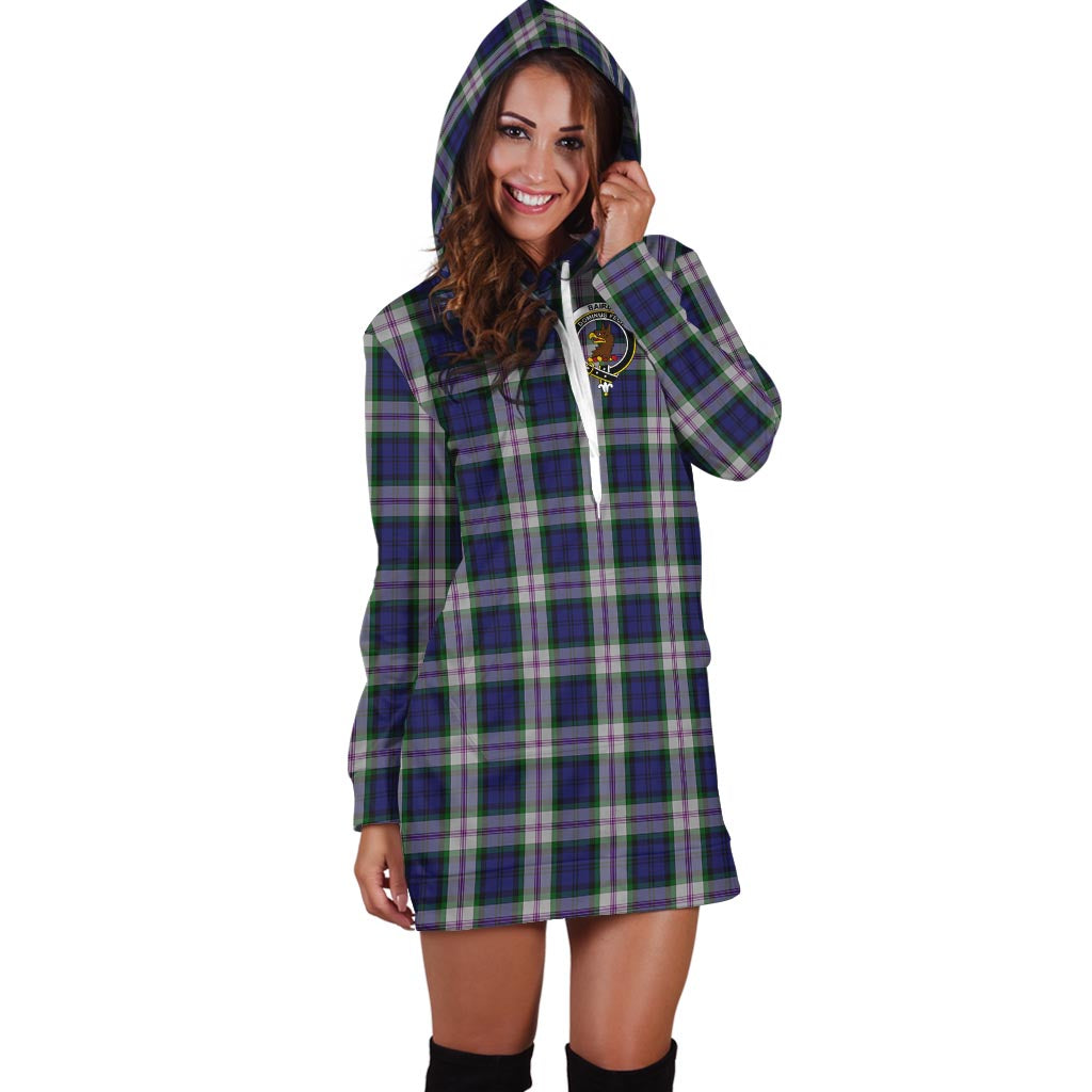 Baird Dress Tartan Hoodie Dress with Family Crest - Tartanvibesclothing