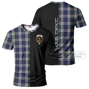 Baird Dress Tartan T-Shirt with Family Crest and Half Of Me Style