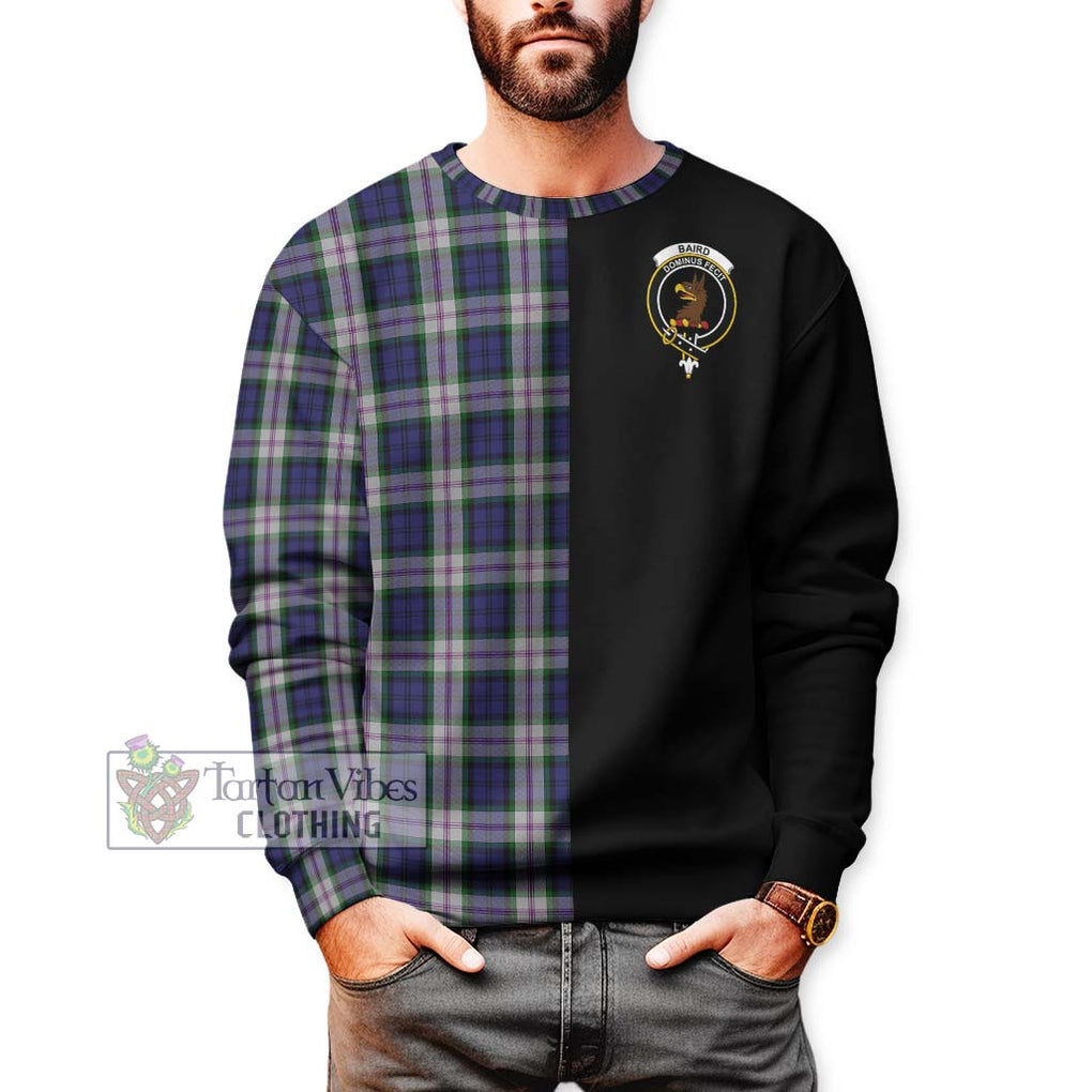 Baird Dress Tartan Sweatshirt with Family Crest and Half Of Me Style Unisex - Tartanvibesclothing Shop