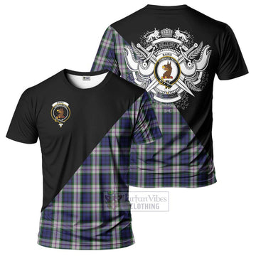 Baird Dress Tartan T-Shirt with Family Crest and Military Logo Style