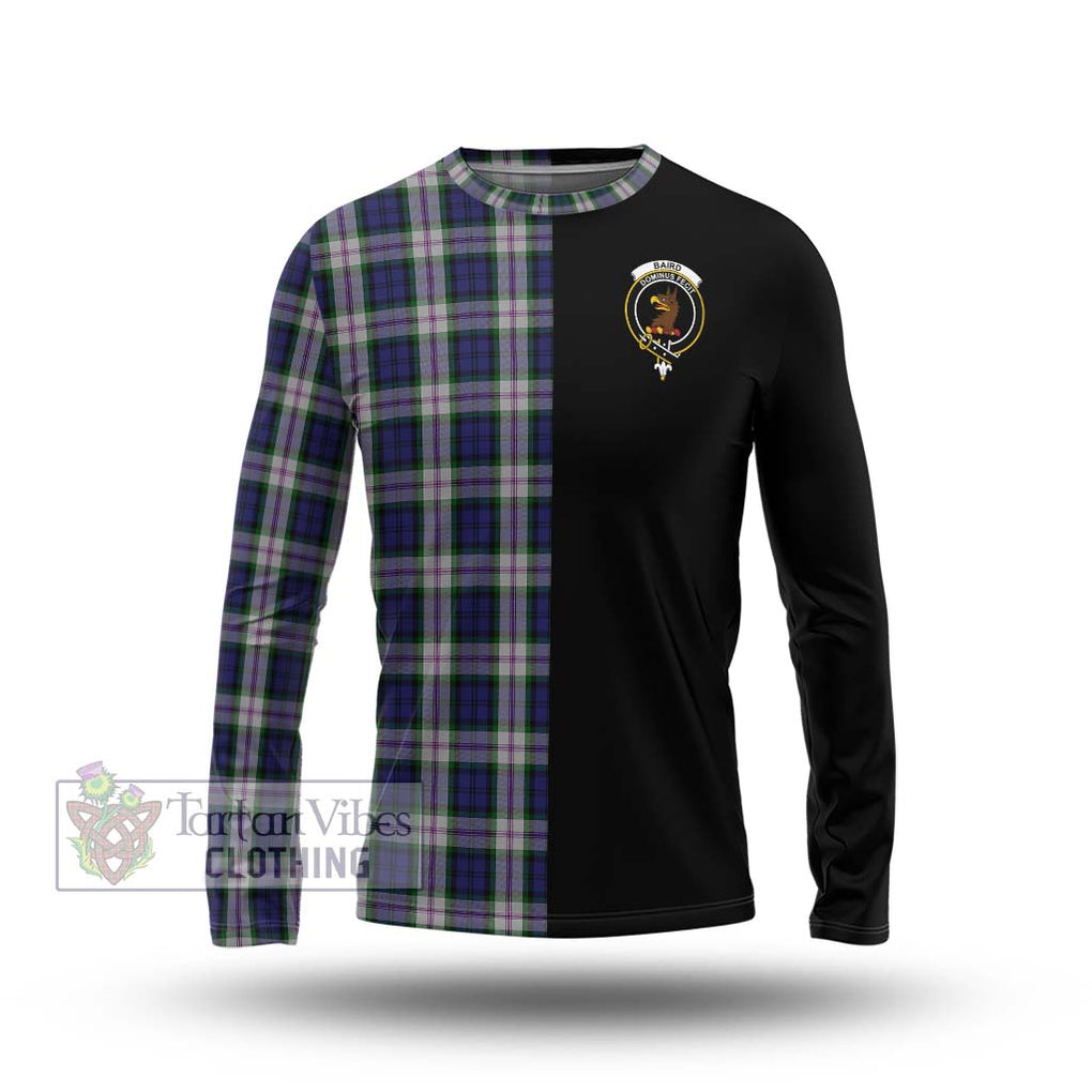 Baird Dress Tartan Long Sleeve T-Shirt with Family Crest and Half Of Me Style Unisex - Tartanvibesclothing Shop