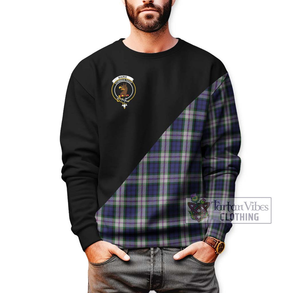 Baird Dress Tartan Sweatshirt with Family Crest and Military Logo Style Unisex - Tartanvibesclothing Shop