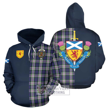 Baird Dress Tartan Hoodie Alba with Scottish Lion Royal Arm Half Style