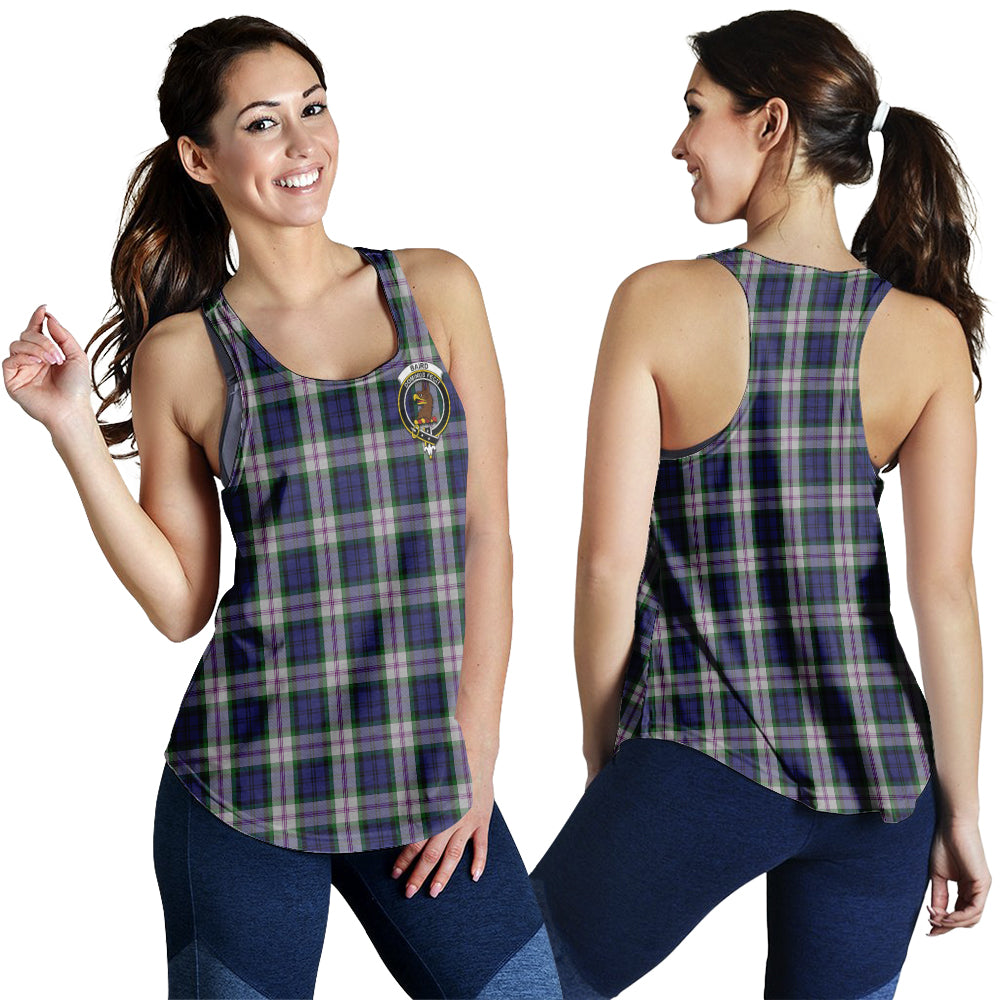 Baird Dress Tartan Women Racerback Tanks with Family Crest - Tartanvibesclothing